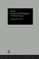 Book cover of: Intl Biblio Pol Sc 1954 Vol 3. By: Commit Social Science Doc Staff