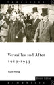 Book cover of: Versailles and After, 1919-1933