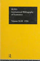 Book cover of: IBSS: Economics: 1994 Vol 43. By: Brit Lib Pol &
