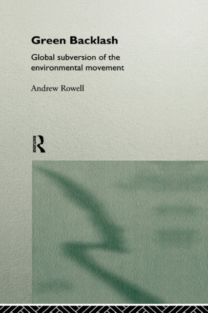 Book cover of: Green Backlash
