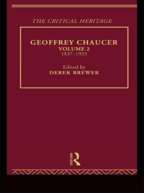 Book cover of: Geoffrey Chaucer. By: Derek Brewer