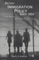 Book cover of: British Immigration Policy Since 1939
