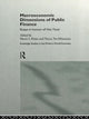 Book cover of: Macroeconomic Dimensions of Public Finance. By: Mario Blejer
