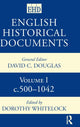 Book cover of: English Historical Documents 500-1041. By: Dorothy Whitelock