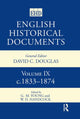 Book cover of: English Historical Documents. By: W.d. Handock
