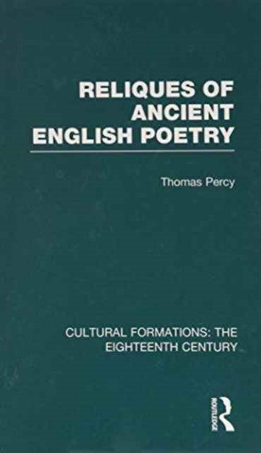Book cover of: Reliques of Ancient English Poetry. By: Nick Groom