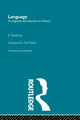 Book cover of: Language: A Linguistic Introduction to History. By: J. Vendryes