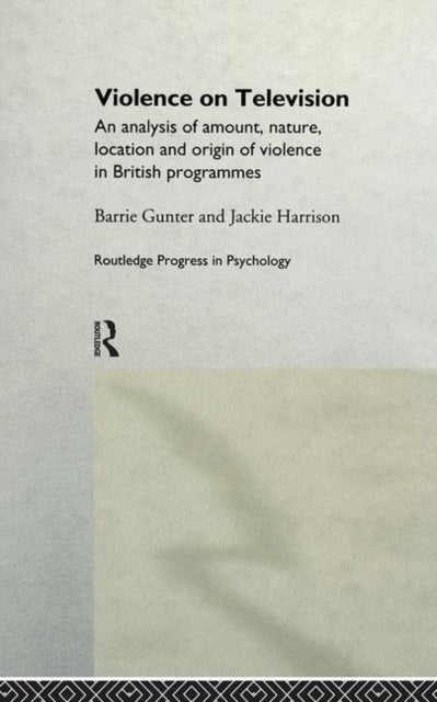 Book cover of: Violence on Television