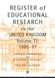 Book cover of: Register of Educational Research in the United Kingdom. By: Natl Foundation