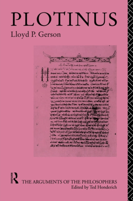 Book cover of: Plotinus-Arg Philosophers