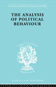 Book cover of: Analysis of Political Behaviour. By: Harold Dwight Lasswell
