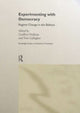 Book cover of: Experimenting With Democracy. By: G. Pridham
