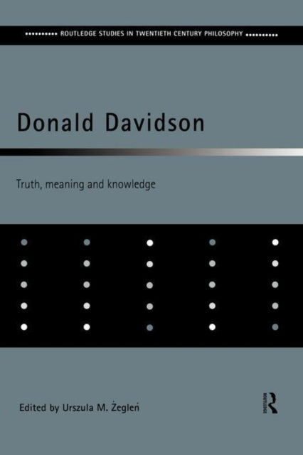 Book cover of: Donald Davidson. By: Urszula Zeglen