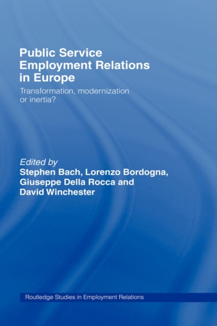 Book cover of: Public Service Employment Relations in Europe. By: Stephen Bach
