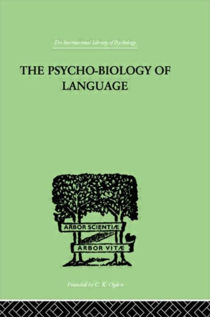 Book cover of: Psycho-Biology Of Language. By: George Kingsley Zipf