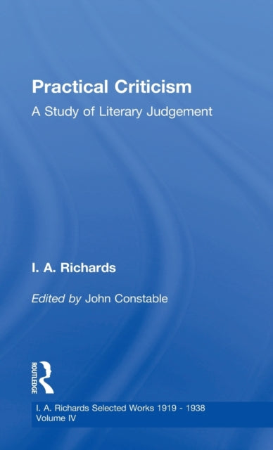 Book cover of: Practical Criticism V 4