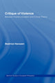 Book cover of: Critique of Violence. By: Beatric Hanssen