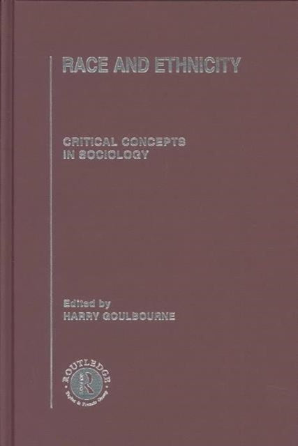Book cover of: Race and Ethnicity. By: H. Goulbourne