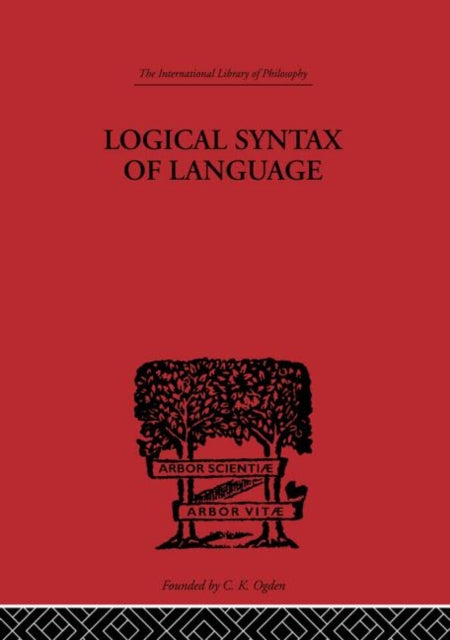 Book cover of: Logical Syntax of Language. By: Rudolf Carnap