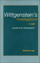 Book cover of: Wittgenstein's Investigations 1-133. By: Andrew Lugg