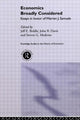 Book cover of: Economics Broadly Considered. By: Jeff E. Biddle
