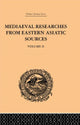 Book cover of: Mediaeval Researches from Eastern Asiatic Sources. By: E Bretschneider
