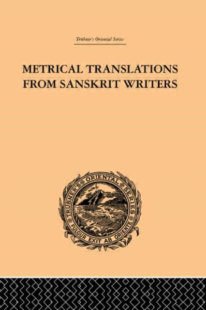 Book cover of: Metrical Translations from Sanskrit Writers. By: J. Muir
