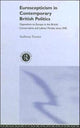 Book cover of: Euroscepticism in Contemporary British Politics. By: Anthony Forster