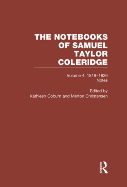 Book cover of: Coleridge Notebooks V4 Notes. By: Kathleen Coburn