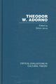 Book cover of: Theodor Adorno. By: Simon Jarvis