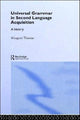 Book cover of: Universal Grammar in Second-Language Acquisition