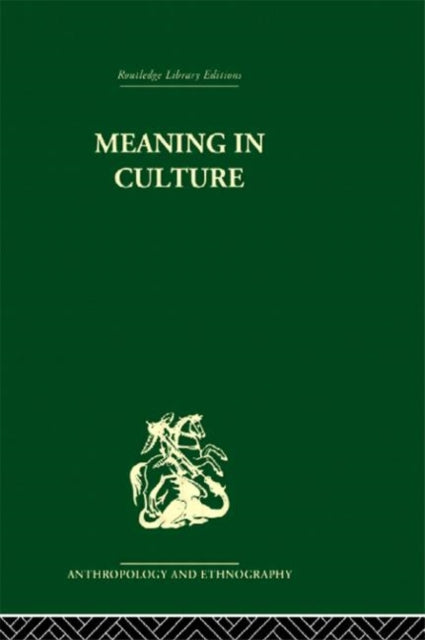 Book cover of: Meaning in Culture. By: F. Allan Hanson