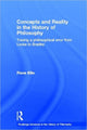 Book cover of: Concepts and Reality in the History of Philosophy