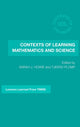Book cover of: Contexts of Learning Mathematics and Science. By: Tjeerd Plomp