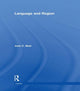 Book cover of: Language and Region. By: Joan Beal
