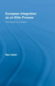Book cover of: European Integration as an Elite Process. By: Max Haller, Haller, Max Dr.