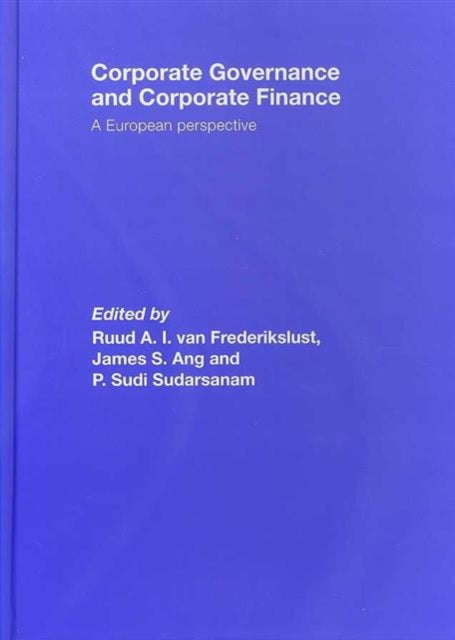 Book cover of: Corporate Governance and Corporate Finance. By: Frederikslust/A