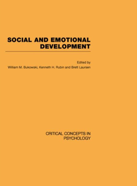 Book cover of: Social and Emotional Development. By: William M. Buko
