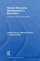 Book cover of: Human Resource Management in Education. By: Bernard Barker, Justine Mercer