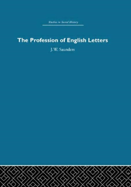 Book cover of: Profession of English Letters. By: Saunders
