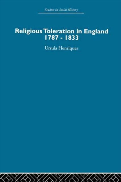 Book cover of: Religious Toleration in England. By: Henriques.