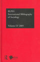 Book cover of: IBSS: Sociology: 2005 Vol.55. By: British Library