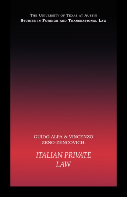 Book cover of: PB Direct Italian Private Law. By: Guido Alpa