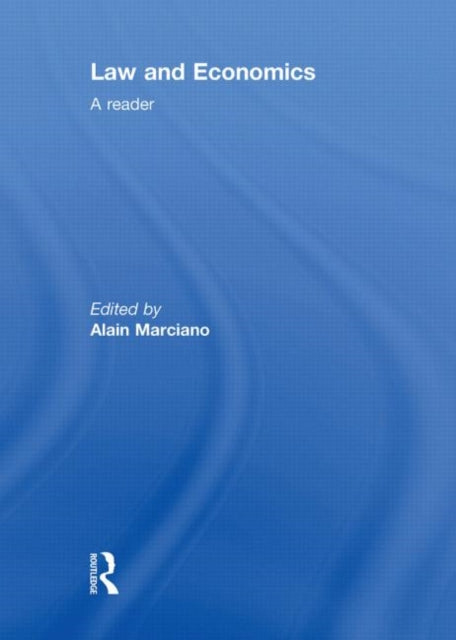 Book cover of: Law and Economics. By: Alain Marciano