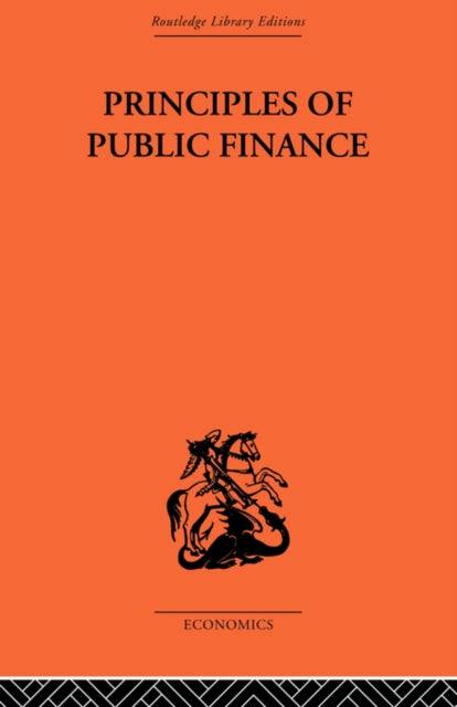 Book cover of: Principles of Public Finance. By: Hugh Dalton