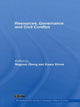 Book cover of: Resources, Governance and Civil Conflict. By: Magnus Öberg