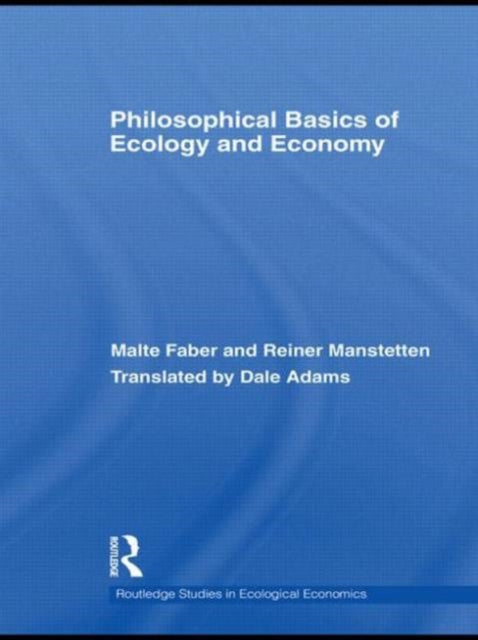 Philosophical Basics of Ecology and Economy