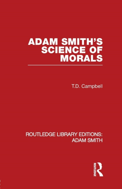 Book cover of: Adam Smith's Science of Morals