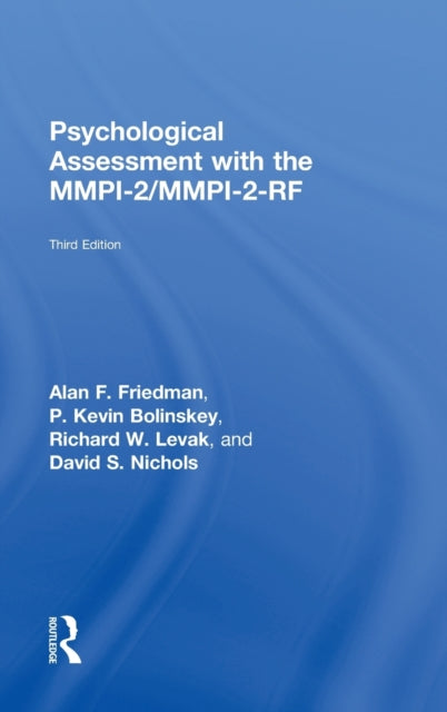 Book cover of: Psychological Assessment with the MMPI-2 / MMPI-2-RF. By: Alan F. Friedman