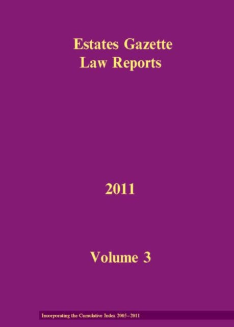 EGLR 2011 Volume 3 and Cumulative Index